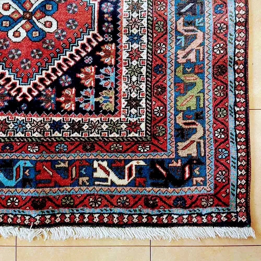 ペルシャ絨毯 ヤラメ産 アンティーク調 カラフル ウール オールシーズン トライバルラグ サイズ 191×200cm ya-g2b MARWIL-DEMENAGEMENTS_CH