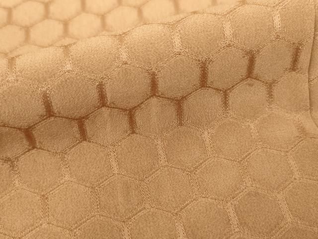 平和屋着物□本草木染作家 瑞寶 色無地 舞花地紋 銀朱色 正絹 逸品