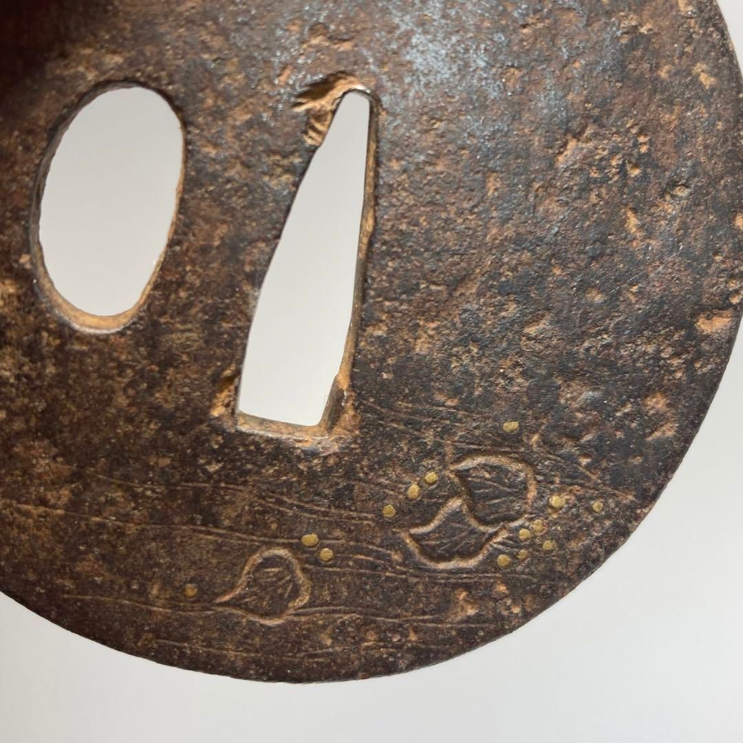 金象嵌入 時代 鉄地 つば 東さ6-0216①