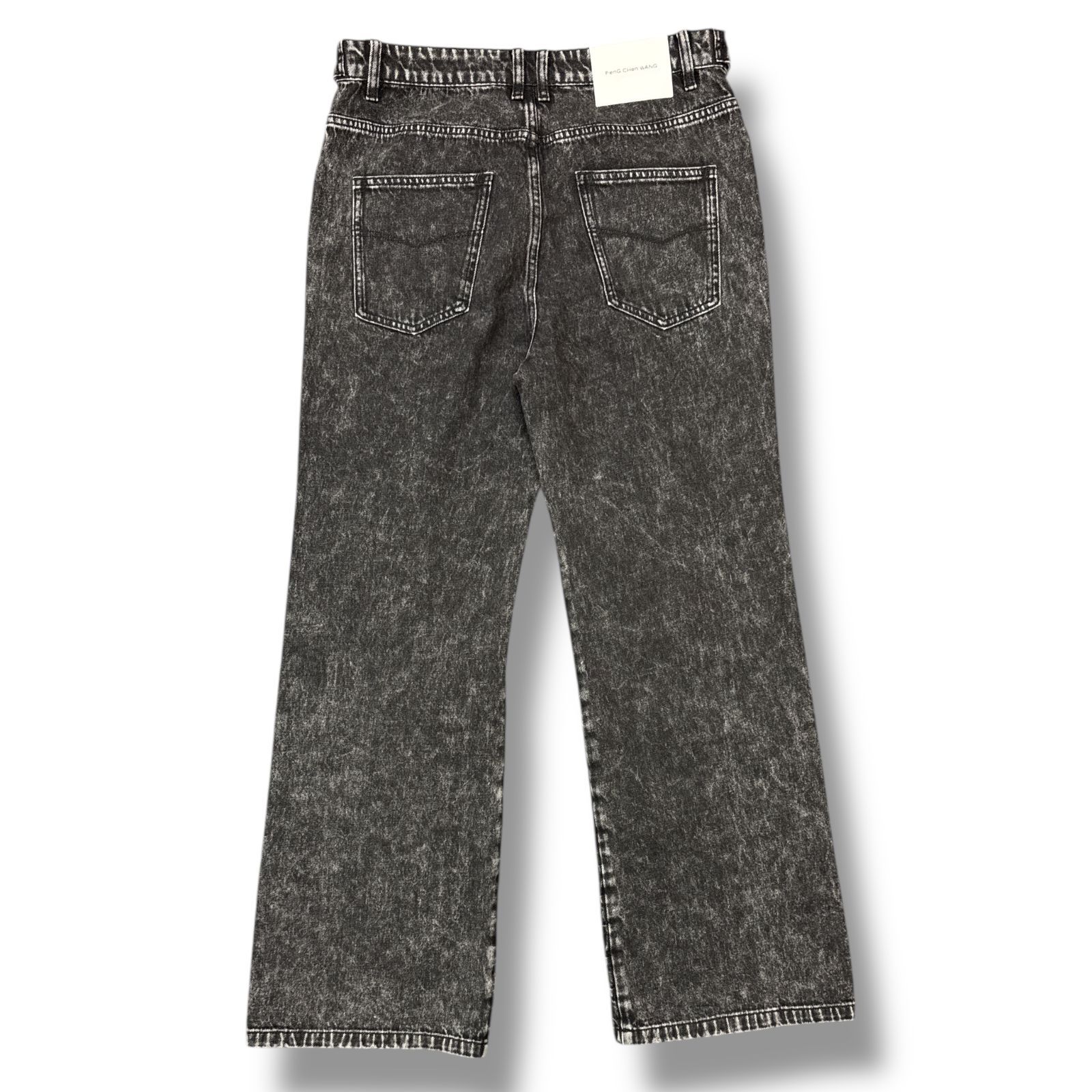 未使用品 FENG CHEN WANG PLEATED DENIM TROUSER プリーツデニム