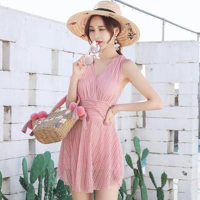 ワンピース水着 花柄 スカートタイプ 大人可愛い 韓国 ピンク ワンピース 水着 スカート 花柄 ボタニカル レディース 体型