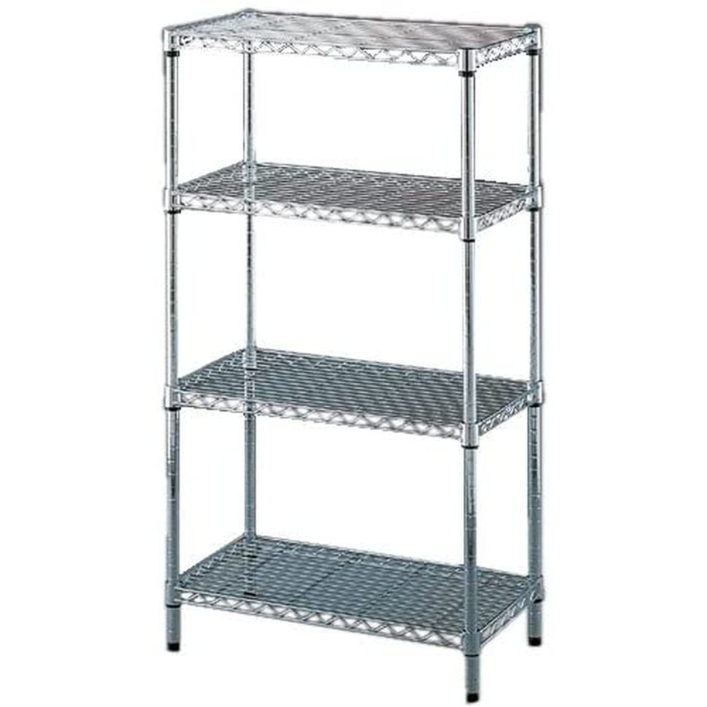 特価商品アイリスオーヤマ ラック メタルラック本体 4段 防サビ加工 幅66×奥行36×高さ120cm ポール径25mm スチールラック サビに強い 棚 銀 MR-6512J