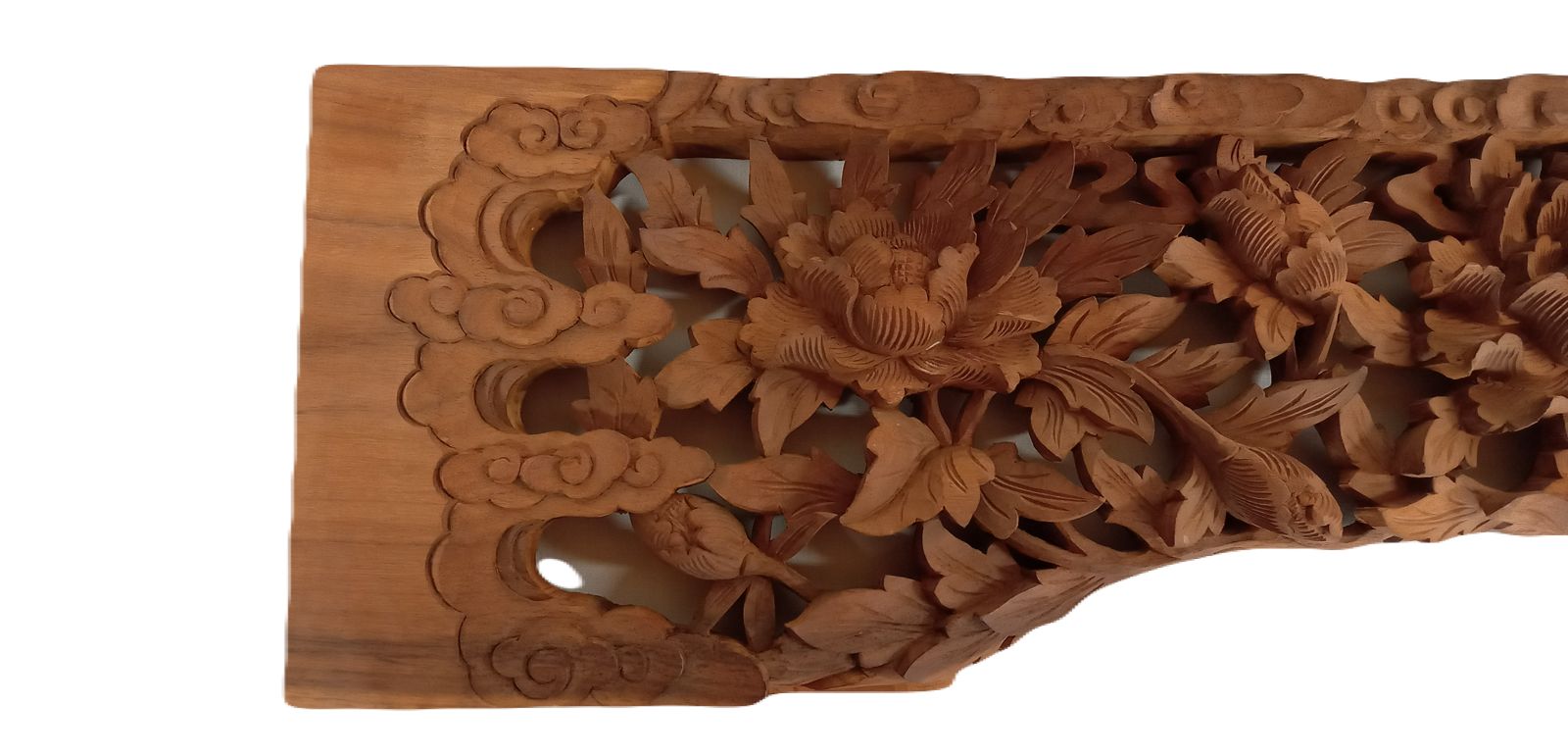 Ｚ-1欄間 木製品 彫刻 花 牡丹など