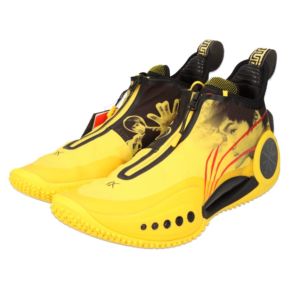 LI-NING (リーニン) Bruce Lee WAY OF WADE IX Bruce Lee ABAR119-11 リーニン ウェイ オブ  ウェイド 9 ブルース・リー スニーカー シューズ ブラック/イエロー US9/26.5cm