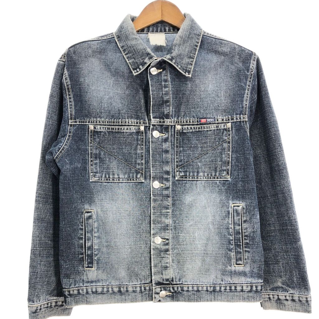 DIESEL ディーゼル デニムジャケット ブルー (メンズ S) 中古 古着 S6778