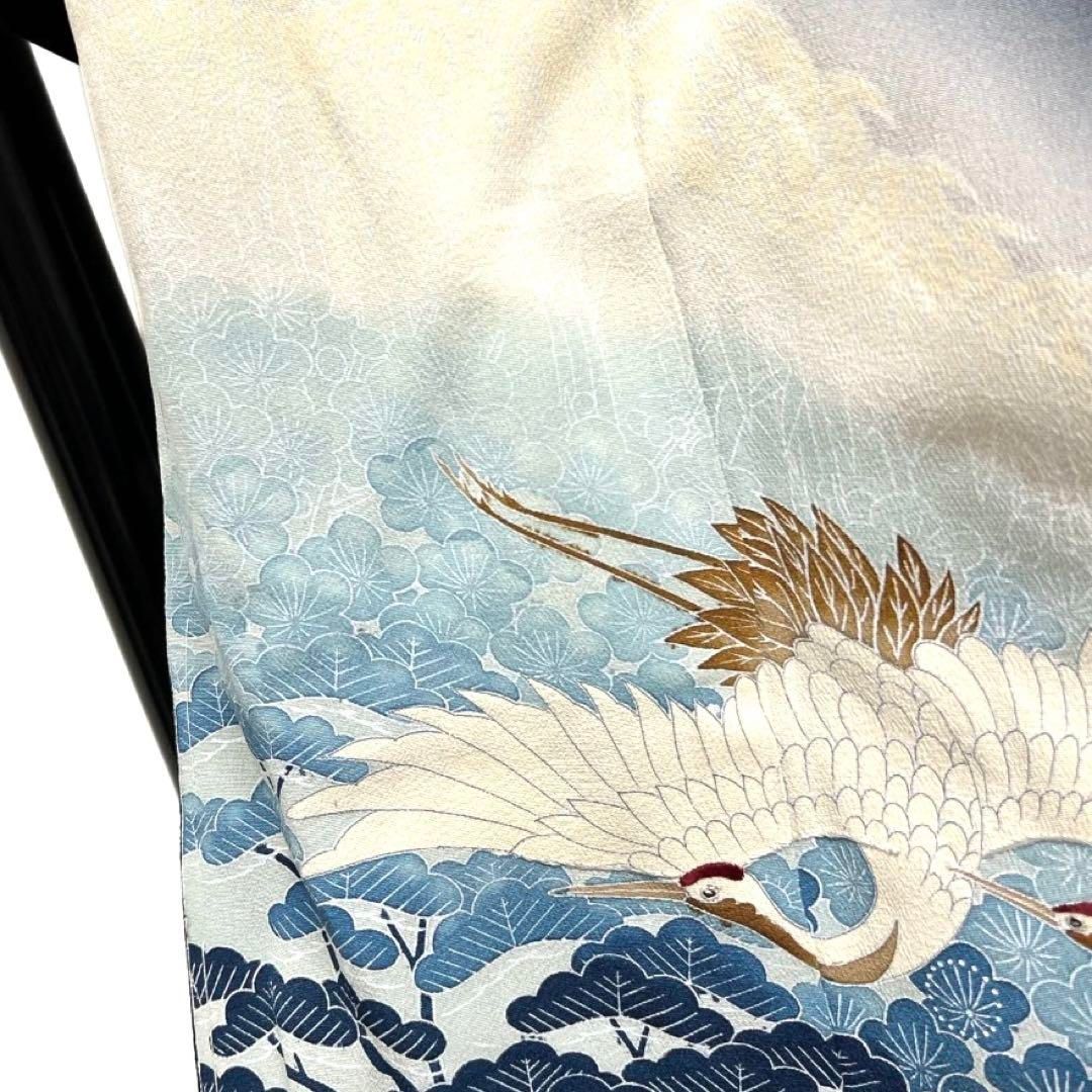 未着用 作家もの 黒留袖 仮絵羽 刺繍 五つ紋 松竹梅 鶴 着物 未着用 作家もの 黒留袖 仮絵羽 刺繍 五つ紋 松竹梅 鶴 着物
