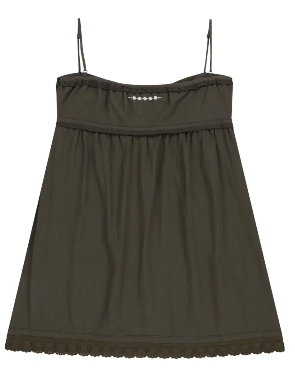 コイセイオ coyseio スティッチ ミニ ドレス ブラウン