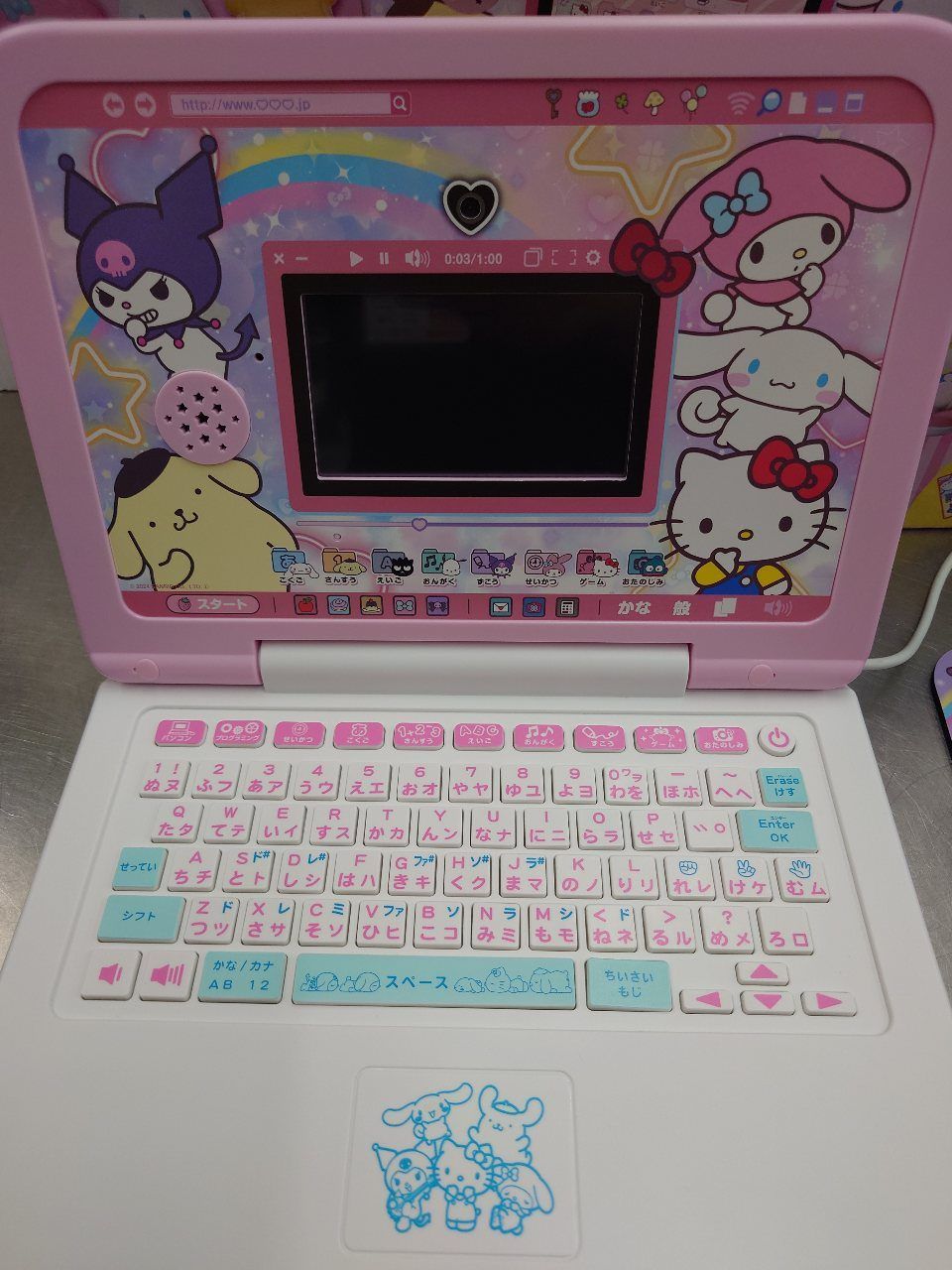 セガトイズ　サンリオキャラクターズパソコン　335225　中古品 セガトイズ サンリオキャラクターズパソコン 335225 中古品 囗T巛