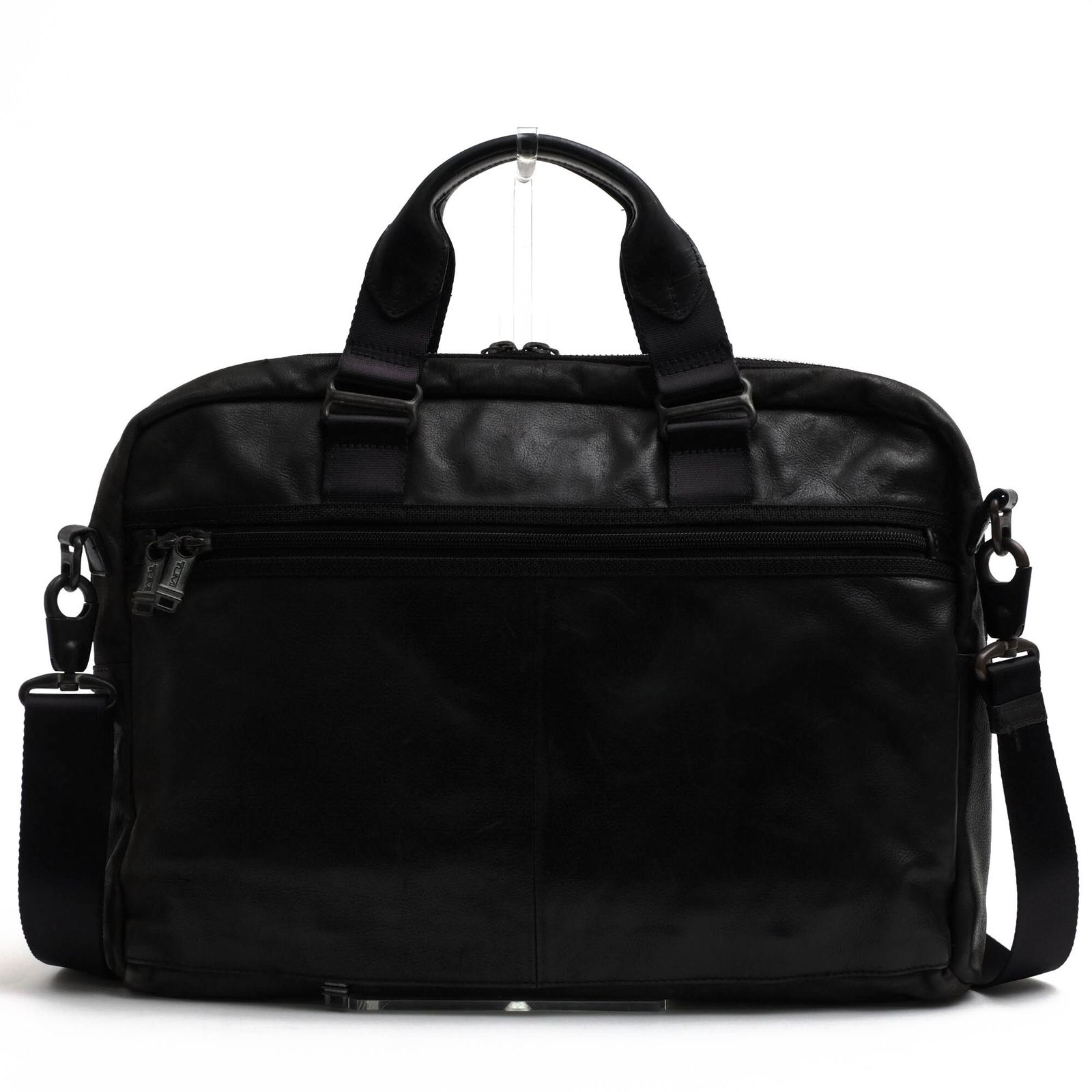 運 トゥミ TUMI バッグ ブリーフケース ビジネスバッグ 鞄 ビジネス メンズ 男性 男性用 レザー 革 本革 ブラック 黒 92611DH ALPHA BRAVO Mcnair Slim Brief マクネア スリムブリーフ 2WAY ショルダーバッグ ヴ