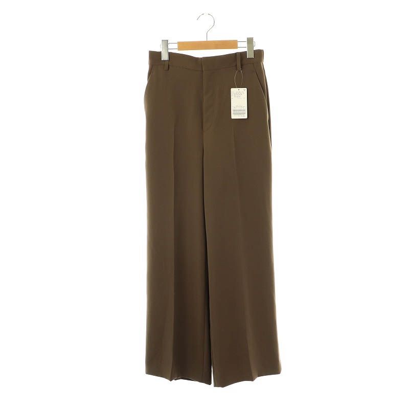 プラージュ Plage 25SS washable straight パンツ ジッパーフライ 38 ブラウン |DO OS