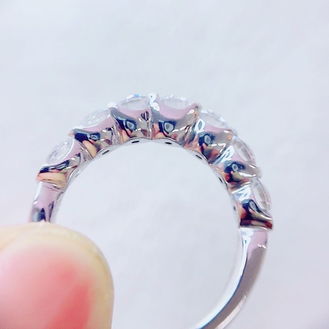 完全オーダー制☆2.30ct☆✨ダイヤモンドハーフエタニティリング