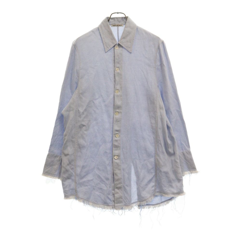 OURLEGACY (アワーレガシー) BIG WELDING SHIRT ビッグウェルディング長袖シャツ ブルーM2222BBL