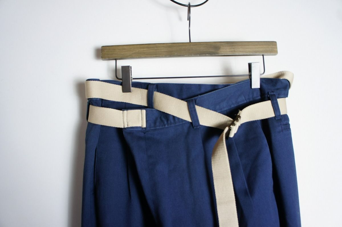 MAISON EUREKA リメイクチノパン ネイビー メゾンエウレカ チノパン
