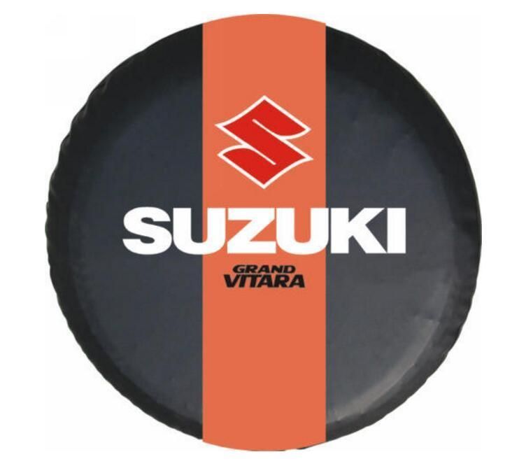 新品！ 海外仕様 スズキ SUZUKI ロゴ スペアタイヤカバー  PVCレザー製  汎用R14/R15/R16/R17 ジムニー  アルト  Vitera SuperVitera Ingnis ジムニー