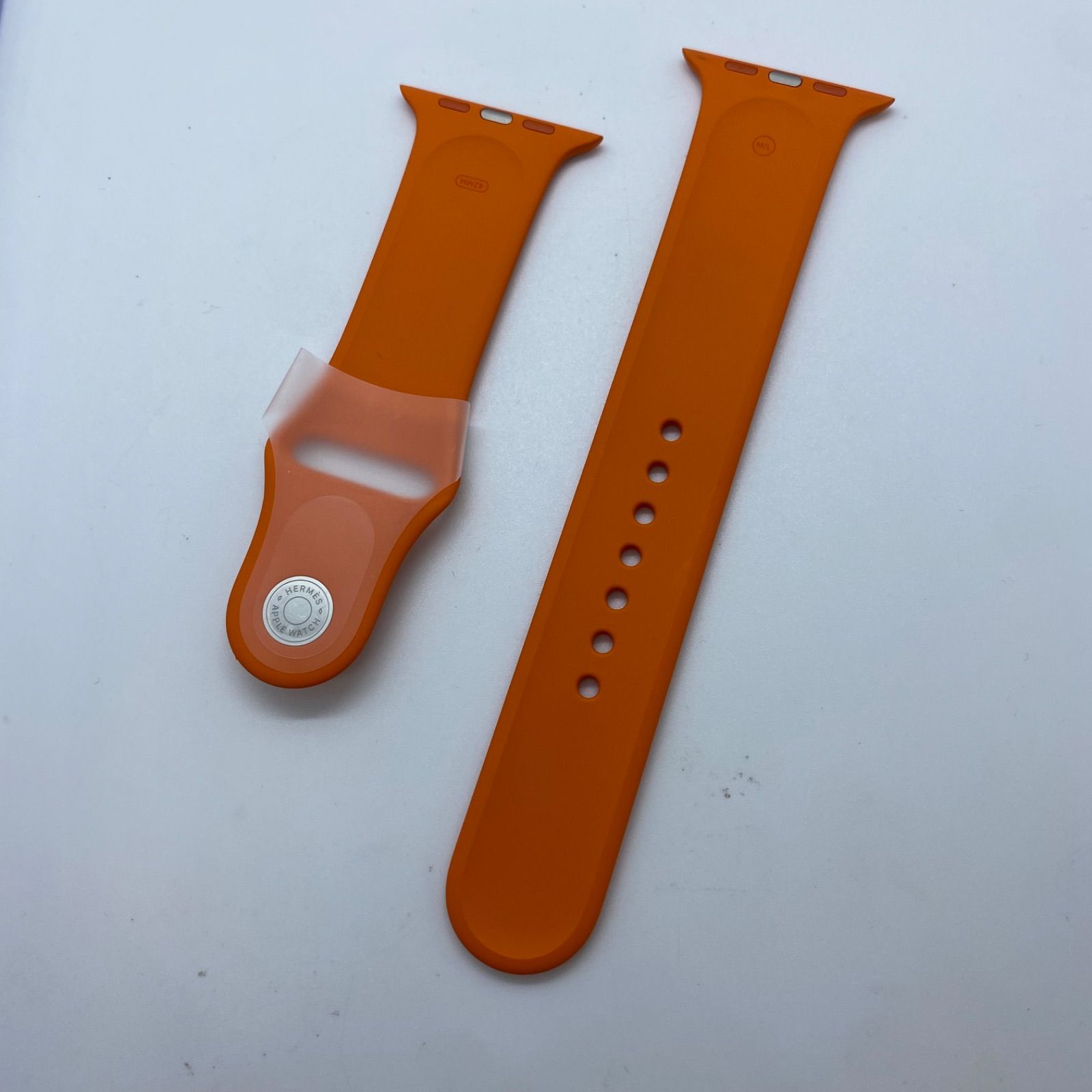 Apple Watch純正ベルト ラバー M/L 42mm~49mm エルメス正規品