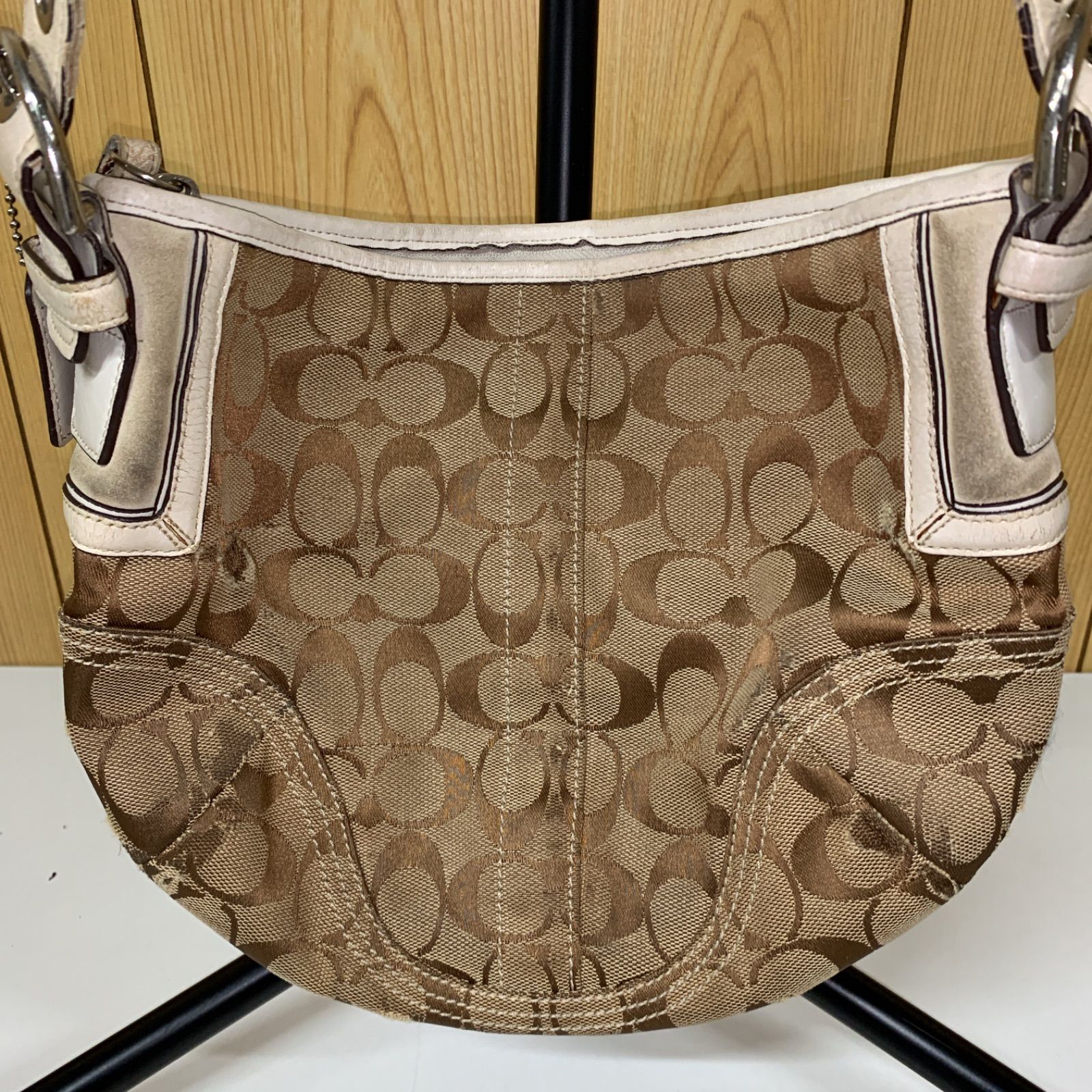 77 COACH コーチ ワンショルダーバッグ 6267 シグネチャー キャンバス 