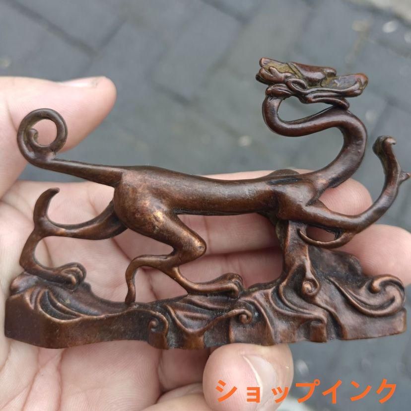 銅器 蘇工手作 竜筆架 筆棚 鎮紙 竜置物 茶寵 装飾品 工芸品 美術品 置物 銅器 蘇工手作 竜筆架 筆棚 鎮紙 竜置物 茶寵 装飾品