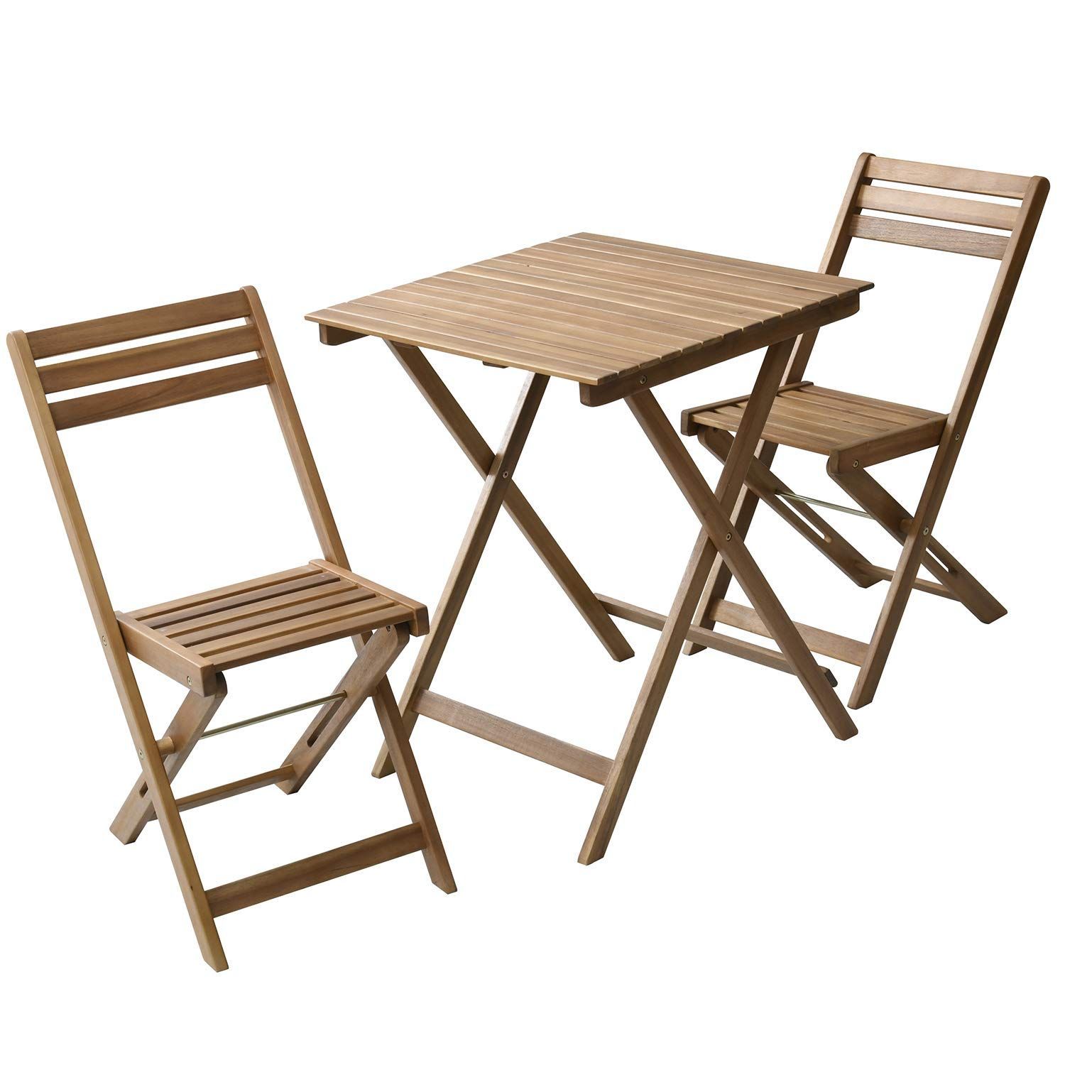 新着商品 折りたたみガーデンテーブル-チェア3点セット テーブル×1点-チェア2点セット 天然木アカシア材 ガーデンマスター Gardenmaster お庭 ベランダ テラス バルコニー MST-3