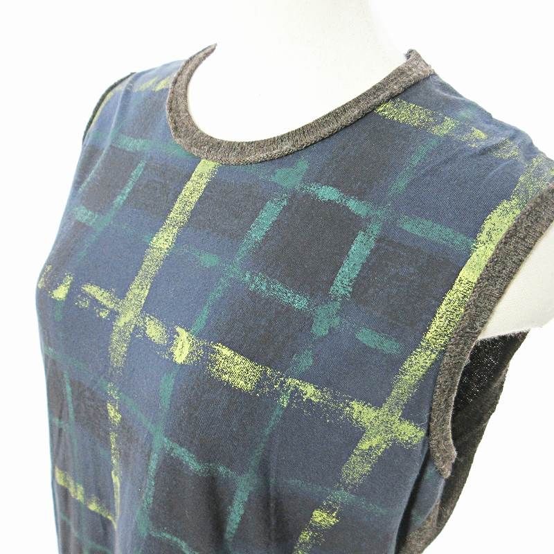 極美品✨ トリココムデギャルソン チェック柄 グリーン 半袖 Tシャツ 緑 トリコ コムデギャルソンtricot COMME des GARCONS ギンガム