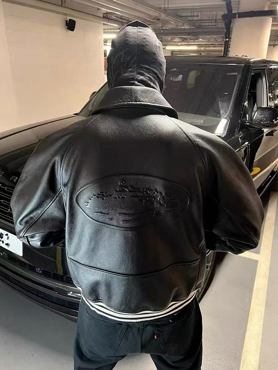 アメリカンファッションCorteizデビルアイランドストリートPUレザーコットントレンドジャケット