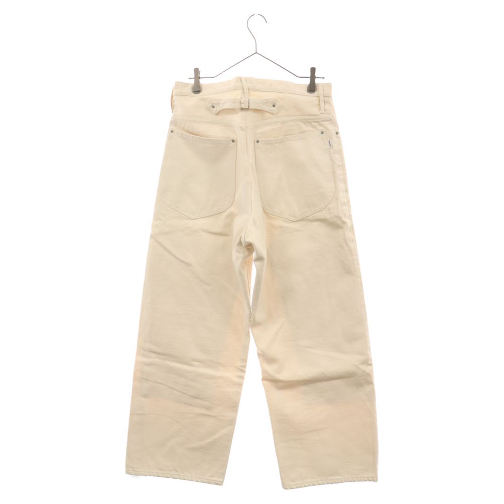 SUGARHILL (シュガーヒル) 21SS Washed Double Knee Pants ボタンフライ ウォッシュド ダブルニー ワイドパンツ  アイボリー 21SSPT08 - メルカリ