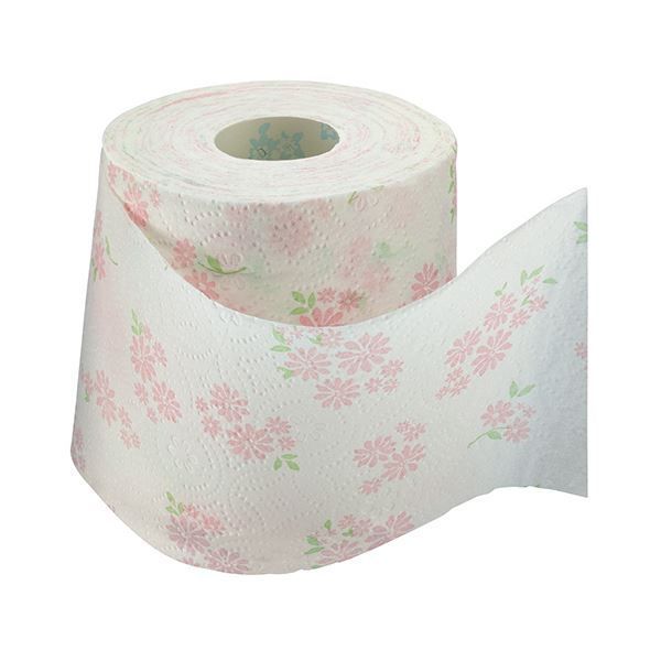 まとめ 大王製紙 エリエールトイレットティシュー フラワープリント コンパクト ダブル 芯あり 37 5 m 8ロール