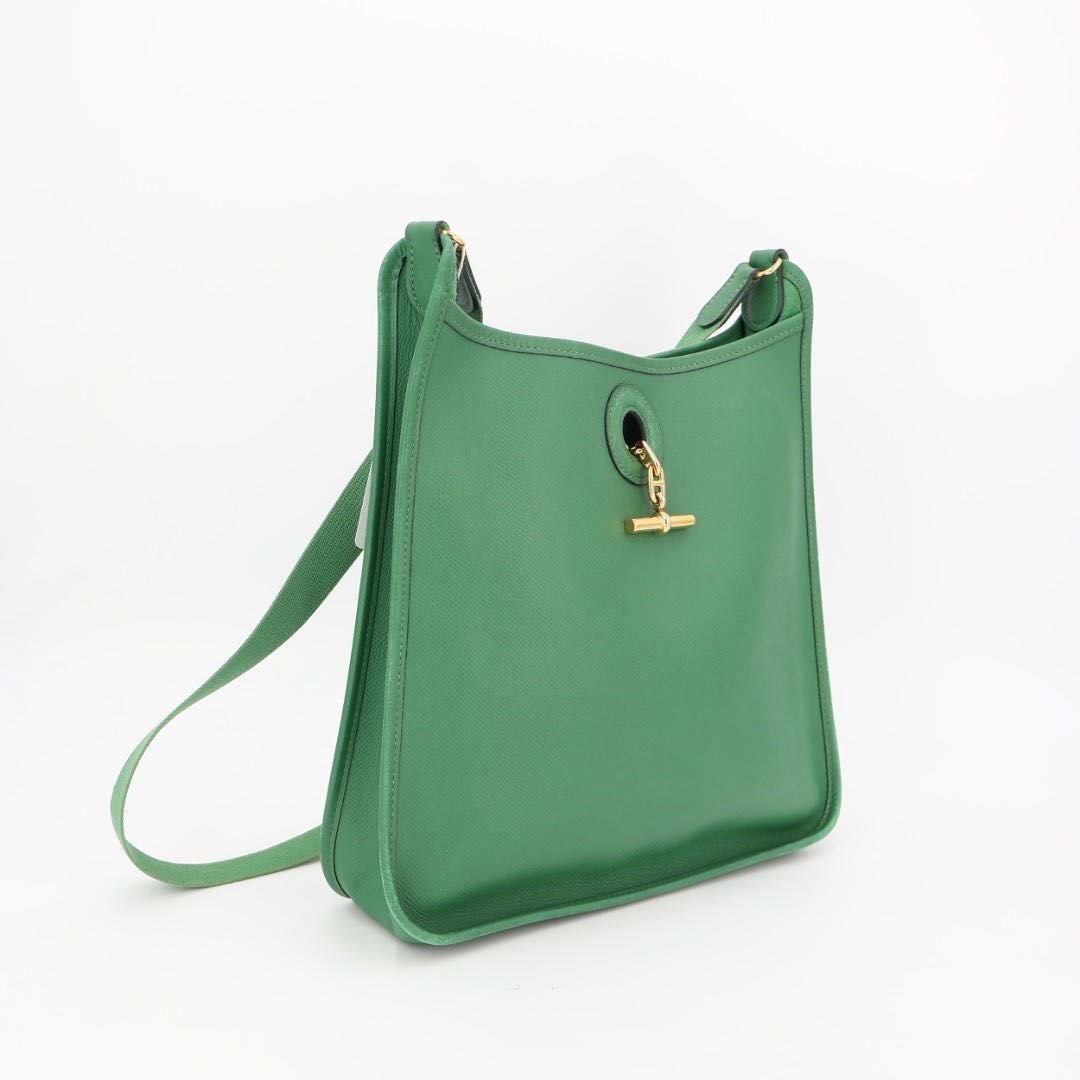 エルメス HERMES ヴェスパPM ショルダーバッグ クシュベル グリーン系 