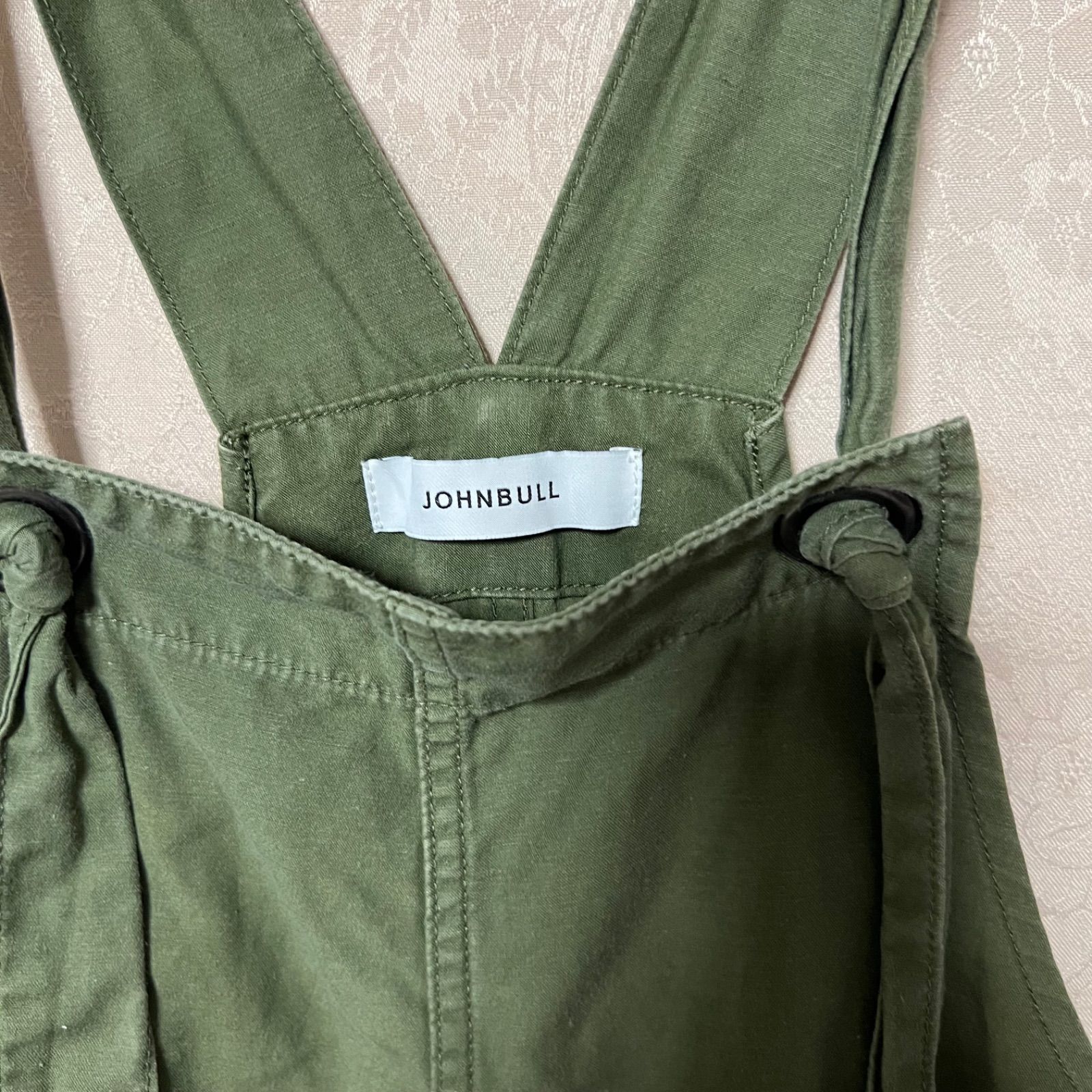 JOHNBULL ジョンブル オーバーオール M カーキ サロペット コットン