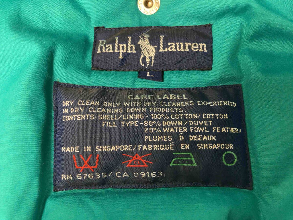RALPH LAUREN ラルフローレン ダウンジャケット シンガポール製 サイズ