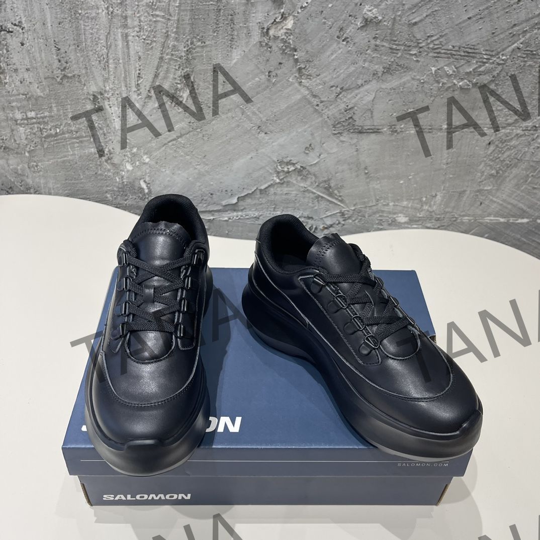 CDG x SALOMON レザーカジュアルシューズ スニーカー レディース 厚底  