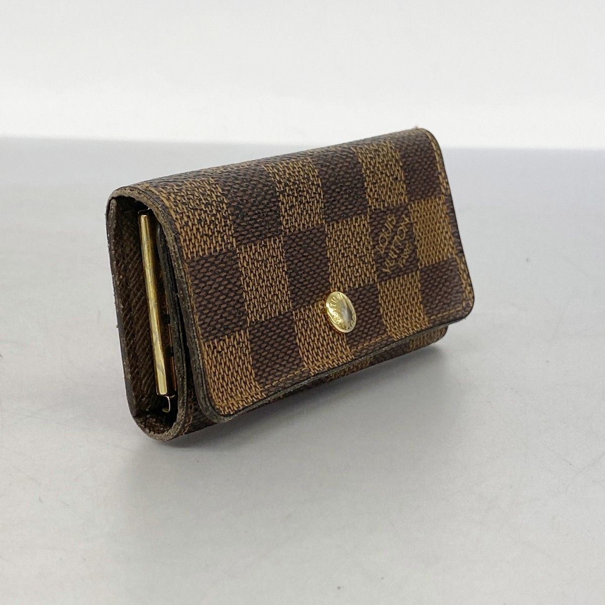 5md4067 ルイヴィトン キーケース ダミエ ミュルティクレ4 N62631 エベヌ メンズ レディース ユニセックス