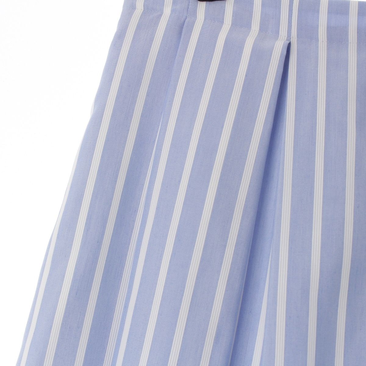 フォクシー ニューヨーク 22年 Le Ciel Skirt ルシエル ストライプ スカート 42839 ブルー×ホワイト 40 NICORILABO_COM