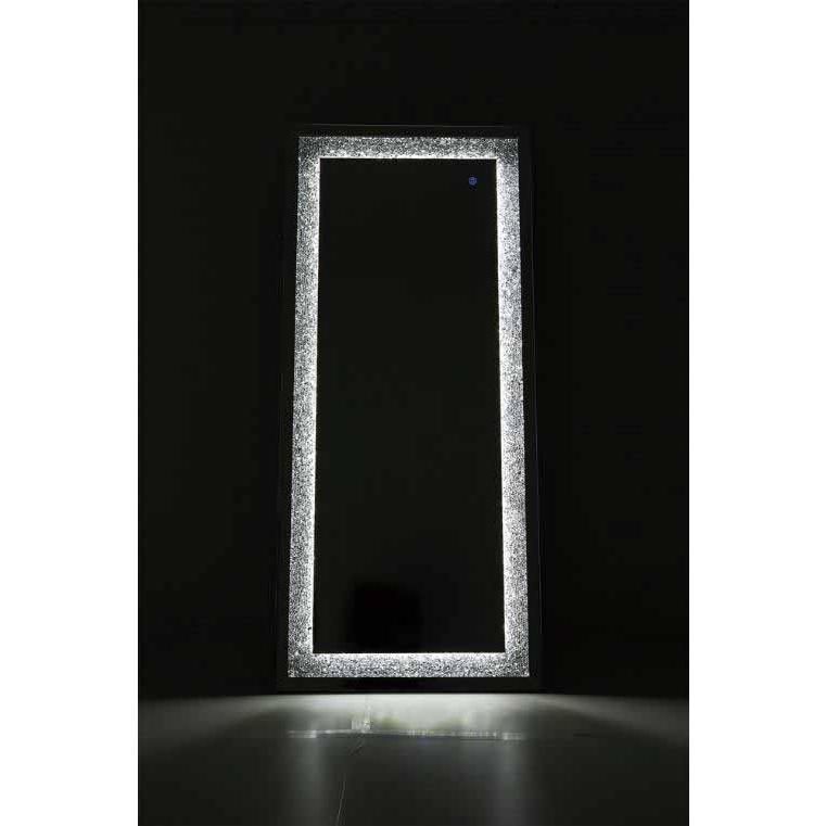 アウトレット ミラー家具 スタンドミラー 180cm LED 姿見 鏡 グラムスタイル シルバー ミラー