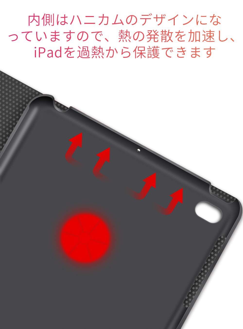 VAGHVEO iPad ケース 薄型9.7インチ - 馴鹿 グレー - iPadアクセサリー