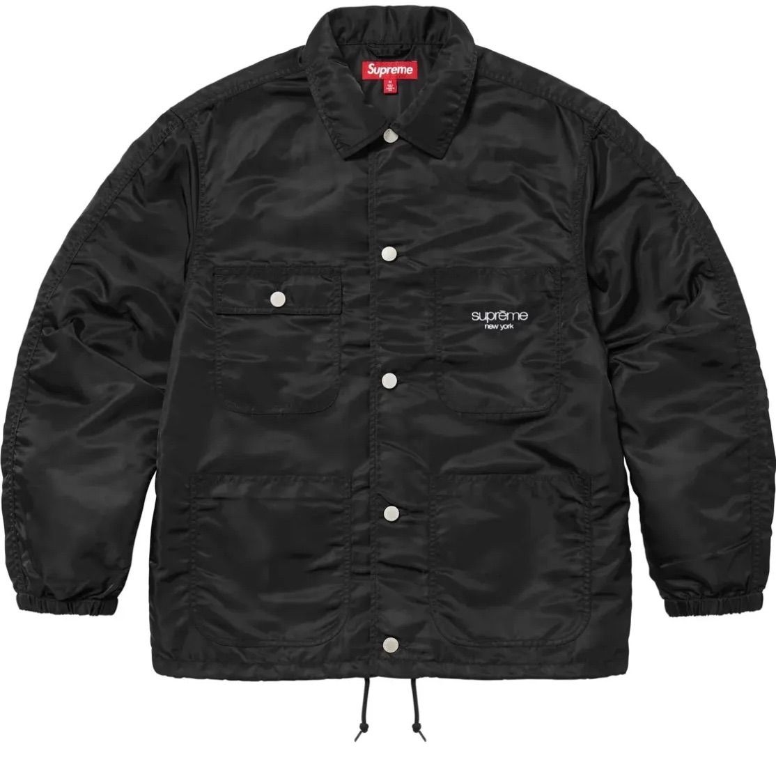 supreme Nylon Chore Coat ブラック　黒　Lサイズ　シュプリーム