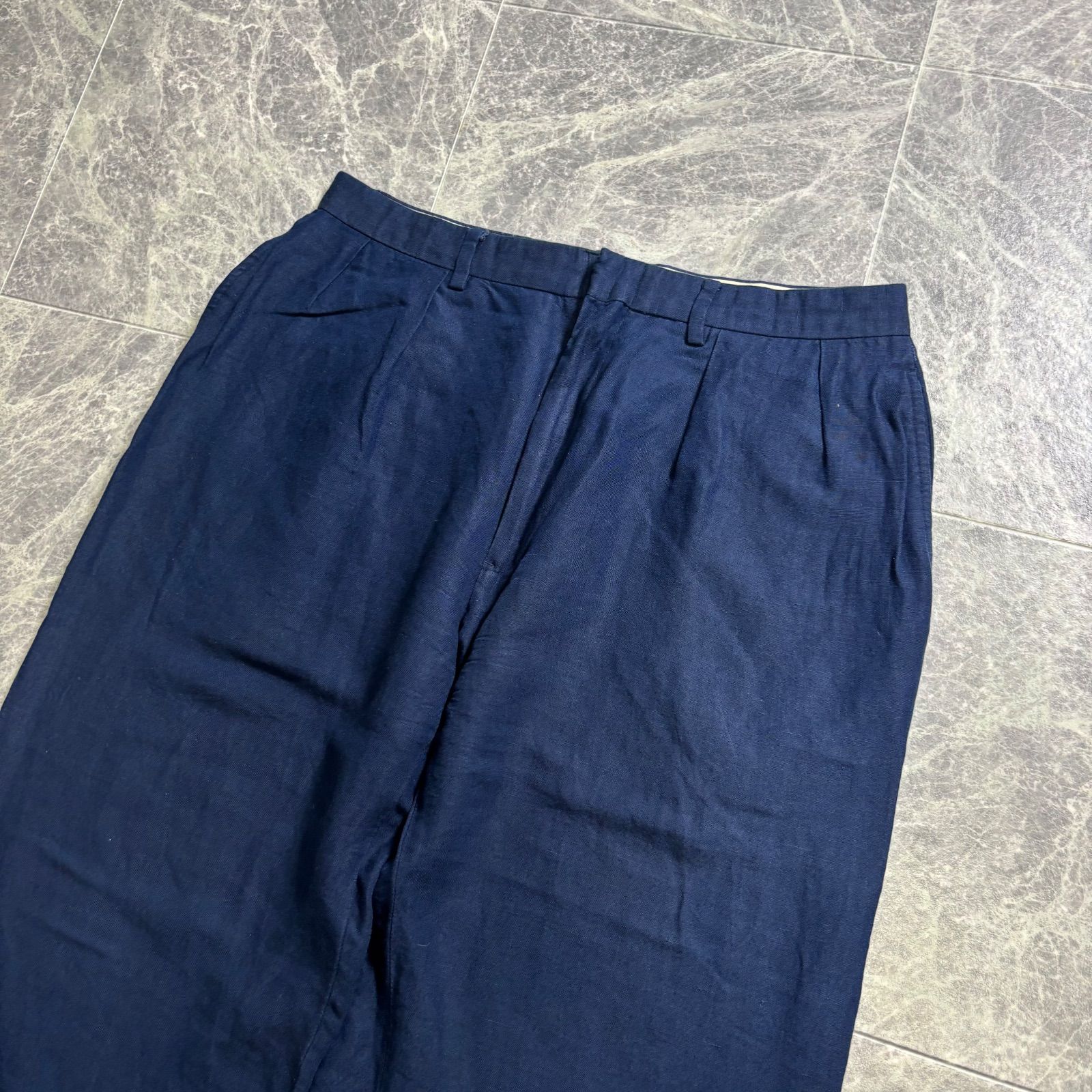 1990s POLO GOLF Linen×Rayon Slacks 33:32 / 1990年代
