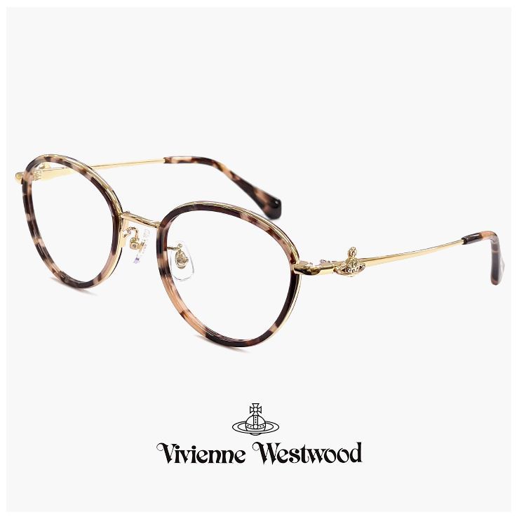 ヴィヴィアン ウエストウッド メガネ 40-0034 c01 Vivienne Westwood レディース 眼鏡 40-0034-1 丸メガネ ボストン 型 セル巻き オーブ ダミーレンズ発送