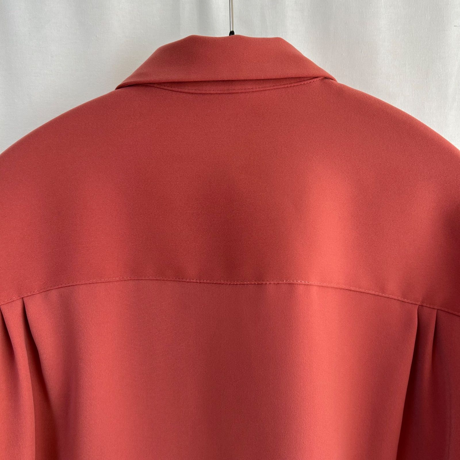 Z1080 CULLNI クルニ Double satin chin tab shirt ブラウン メンズ 