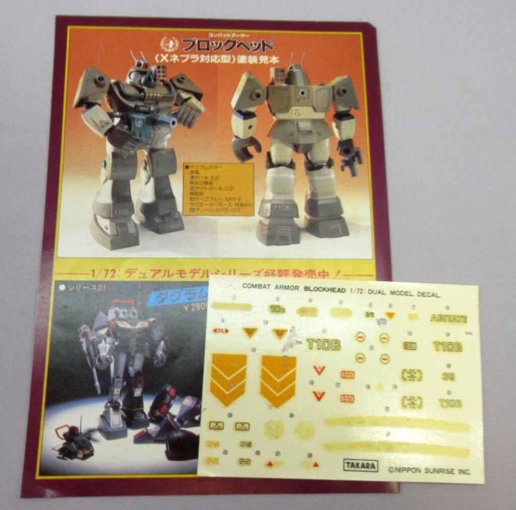 タカラ 1/72デュアルモデル/太陽の牙ダグラム ブロックヘッド - メルカリ