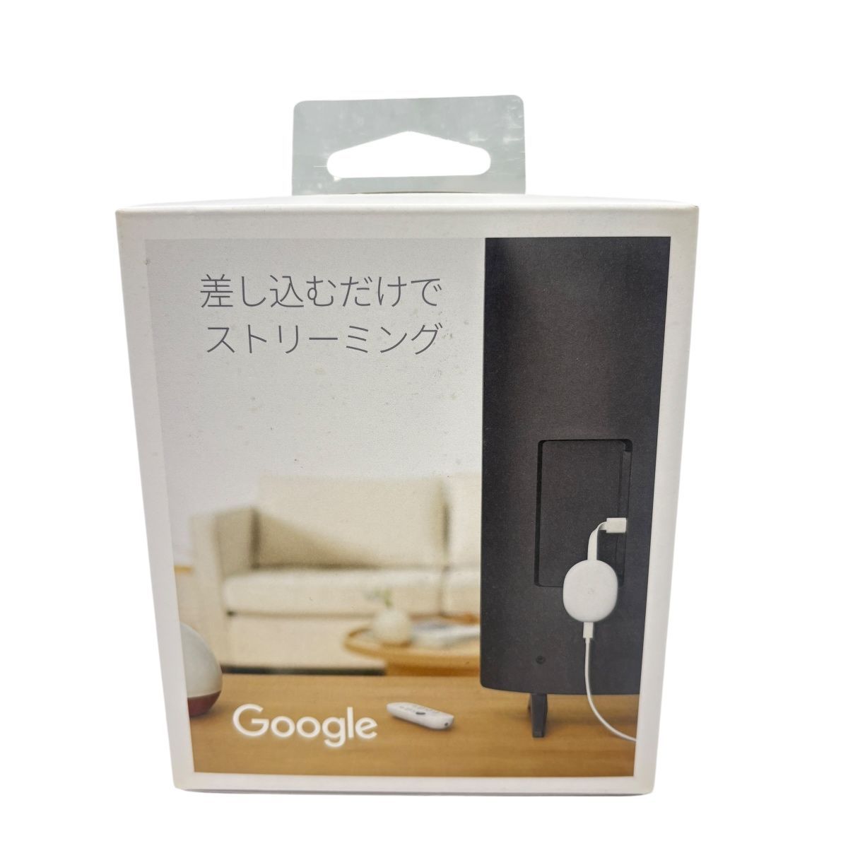 ♪3147 ♥ 保管品 Chromecast with Google TV 4K GA01919-JP グーグル クロームキャスト 白