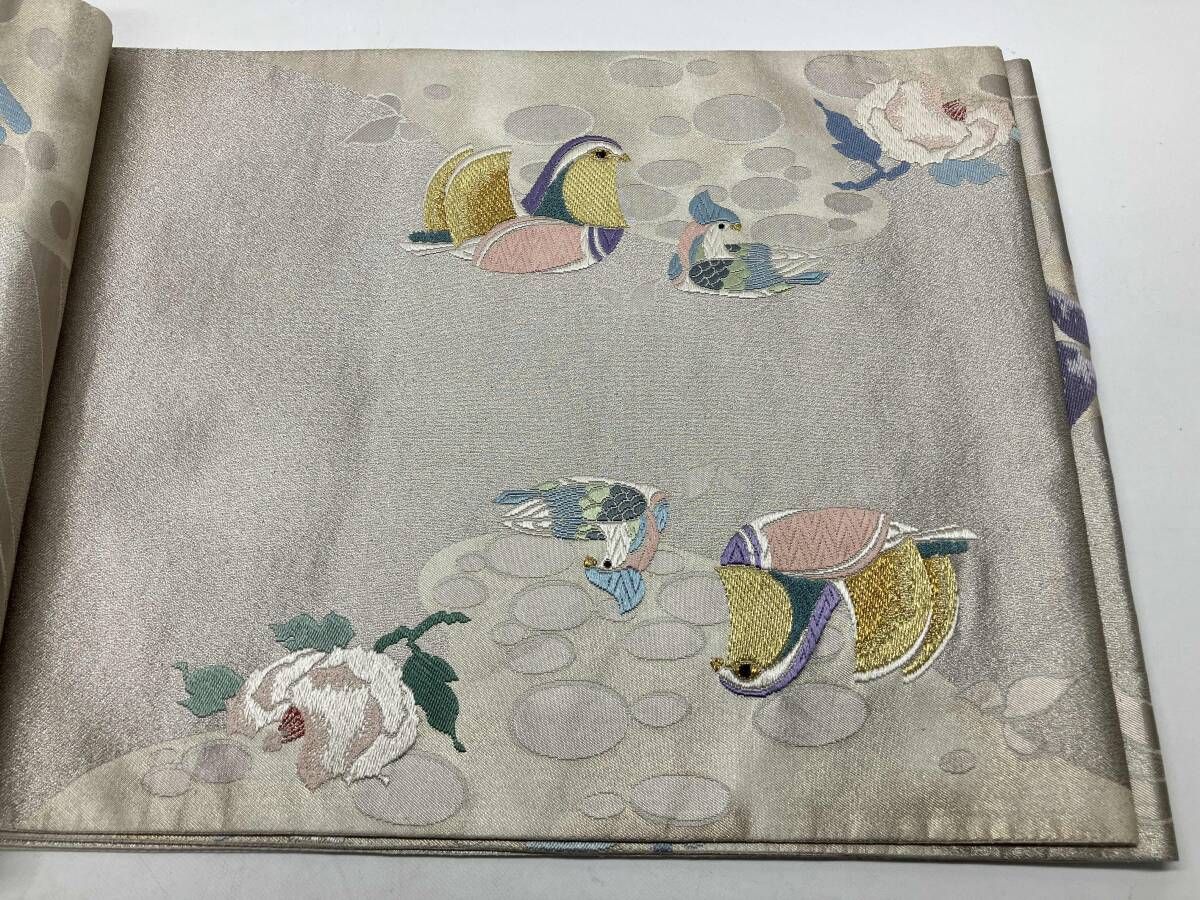 【正絹 袋帯】鳥と花柄 000000000161_lSGqXKB.jpg