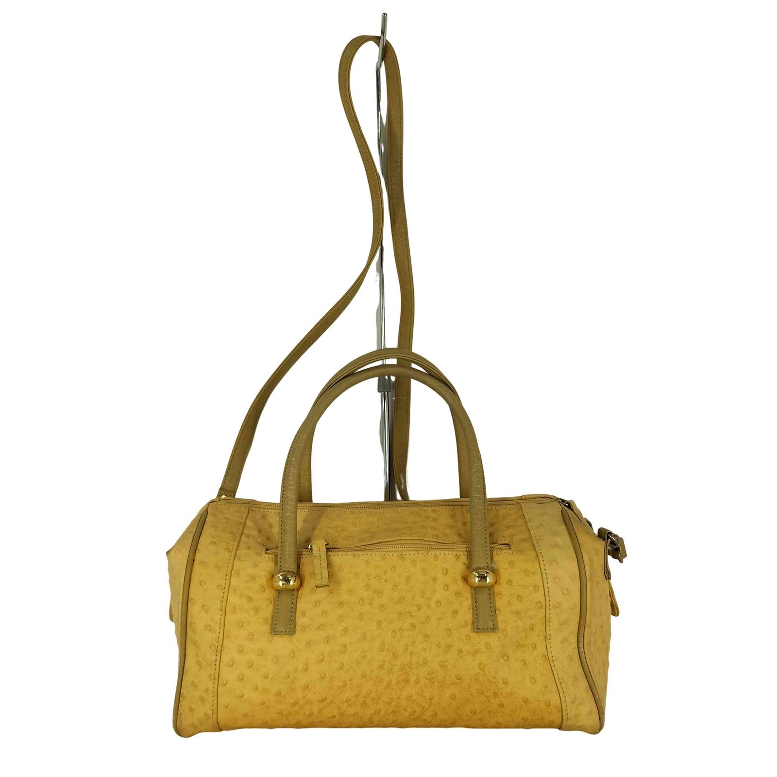 ユーズドフルギ USED古着 オーストリッチ レザー 2way ミニボストン  