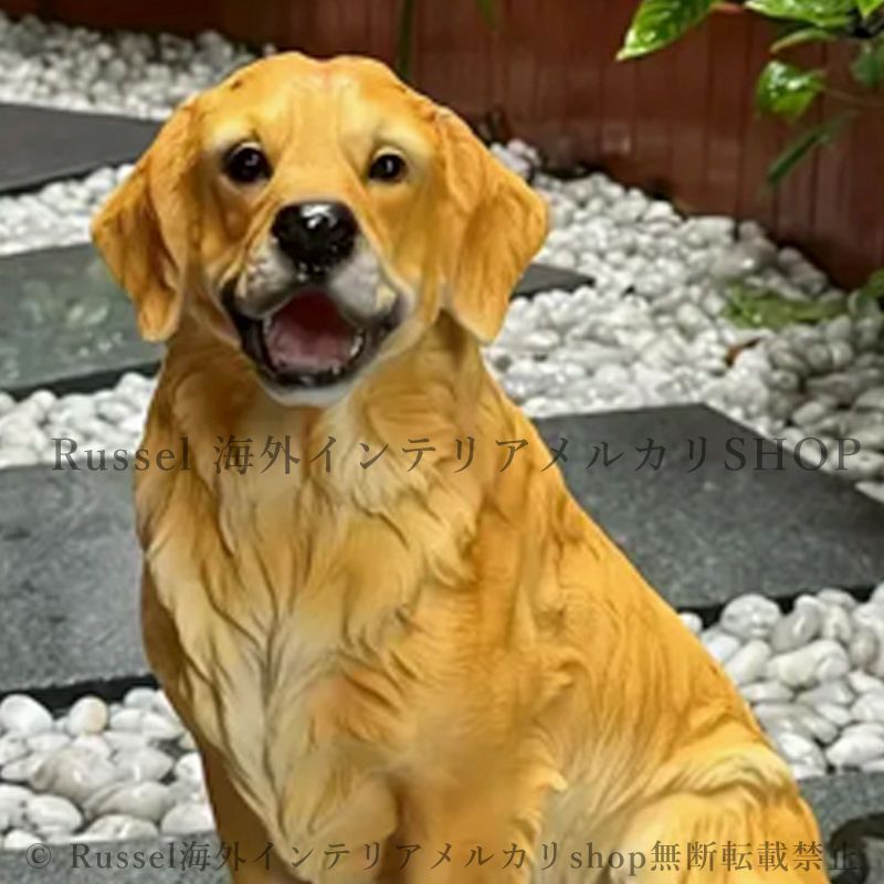 ゴールデンレトリバー 置物 ベージュ 楽天市場】ゴールデンレトリバー 犬 オブジェ オーナメント