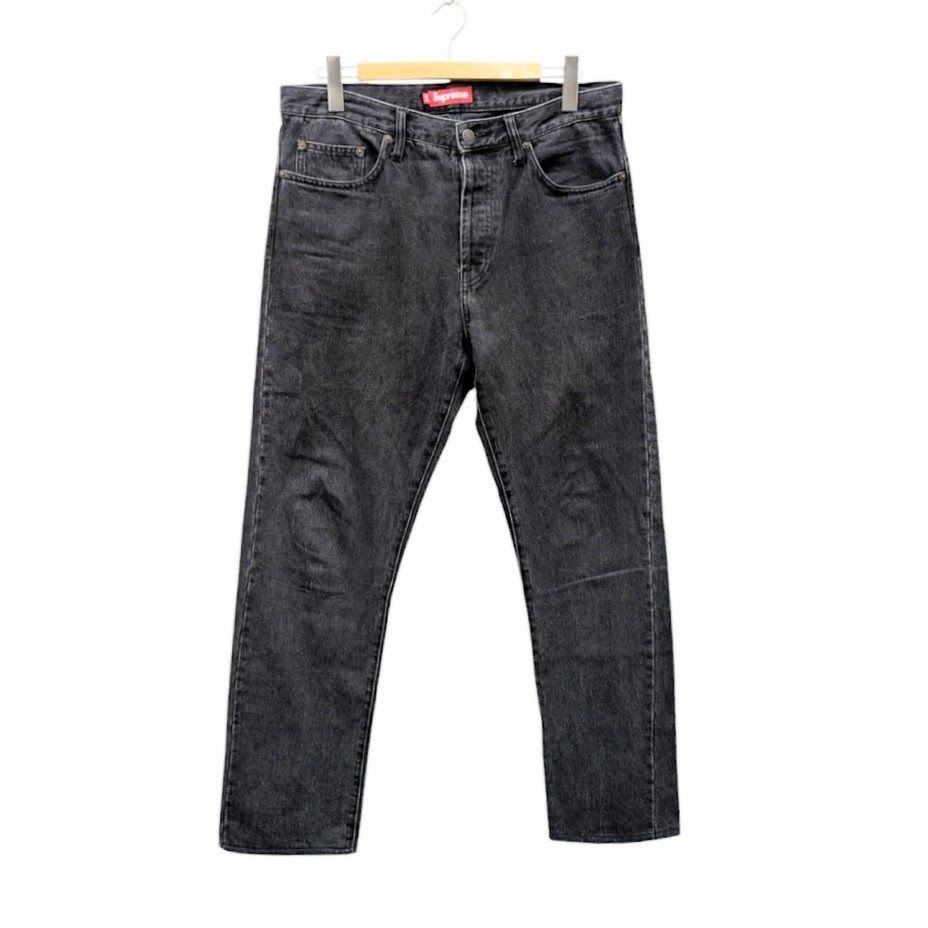 24SS SUPREME Supreme シュプリーム STONE WASHED BLACK SLIM JEAN 