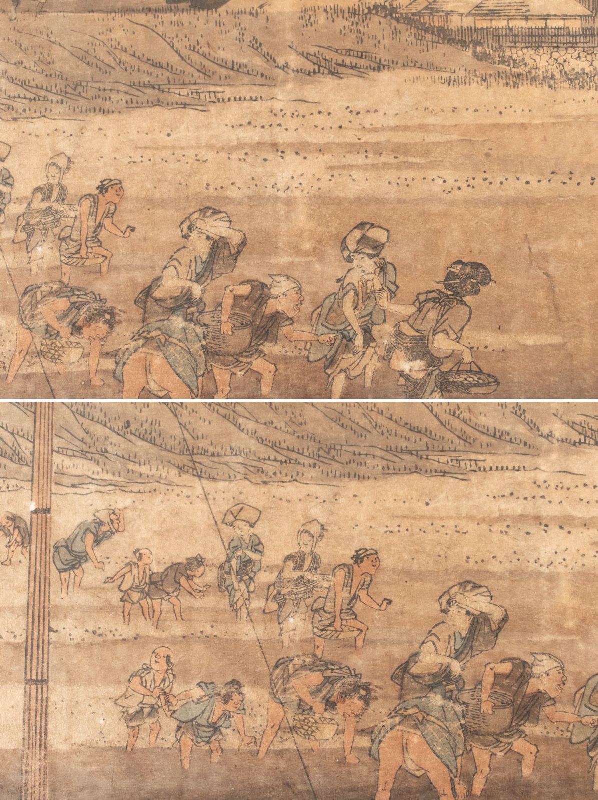 中古】M▽歌川広重 木版画 浮世絵 錦絵 1832年 江都名所 洲崎