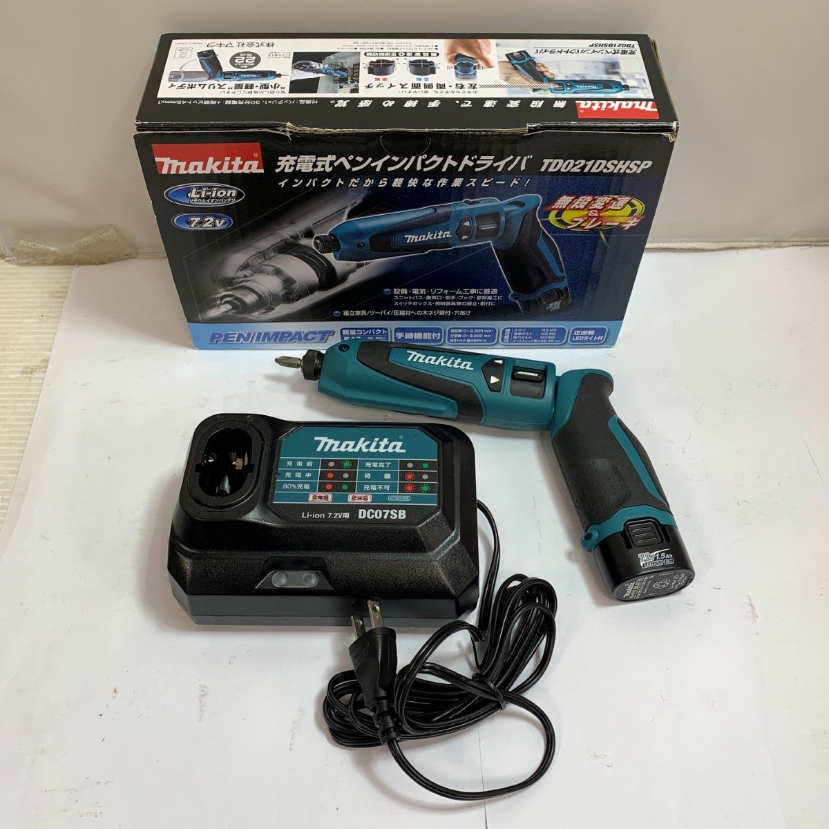 ♭♭MAKITA マキタ 7.2v 充電式ペンインパクトドライバ 充電池1個付 