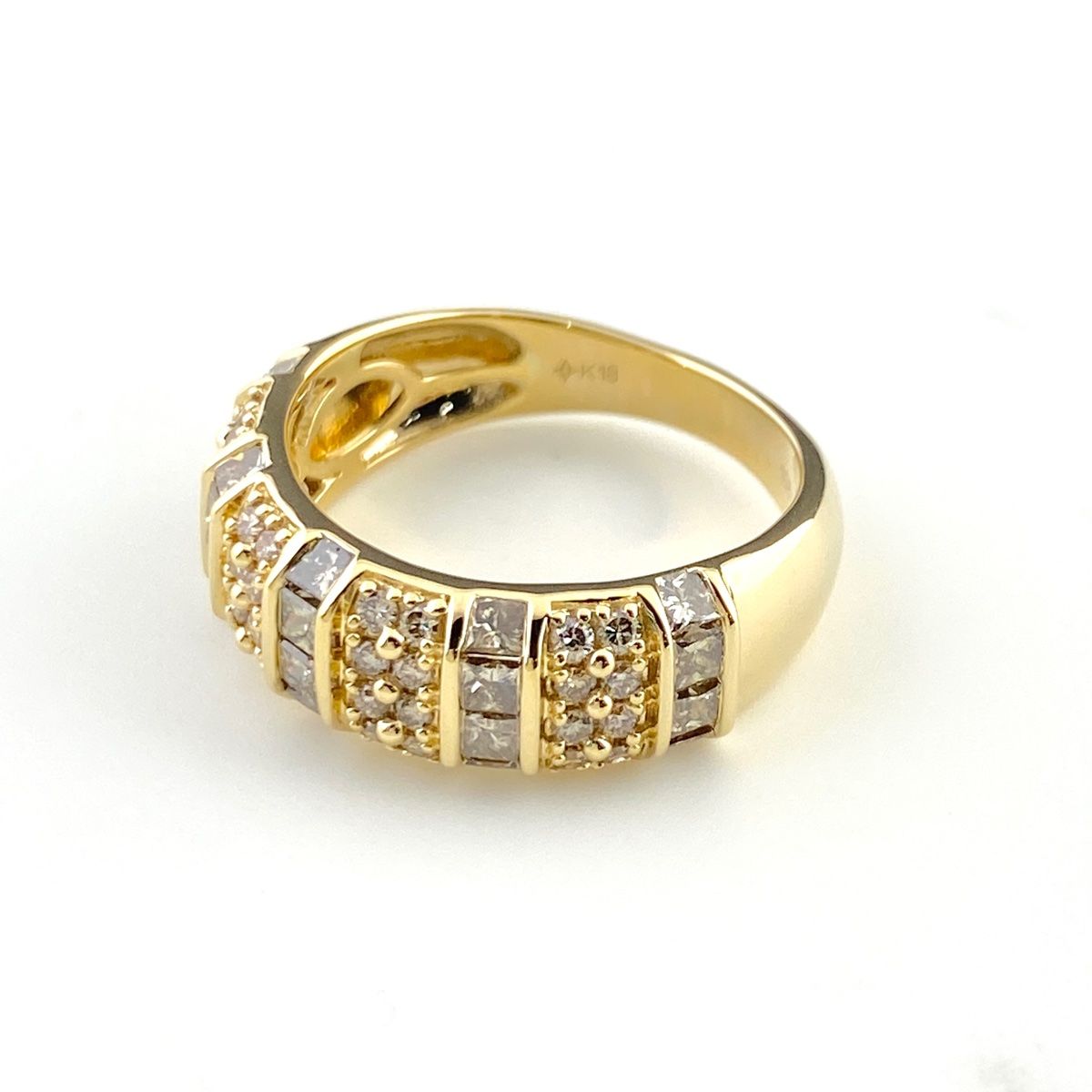GSTV メレダイヤ デザインリング YG イエローゴールド 指輪 リング 13  