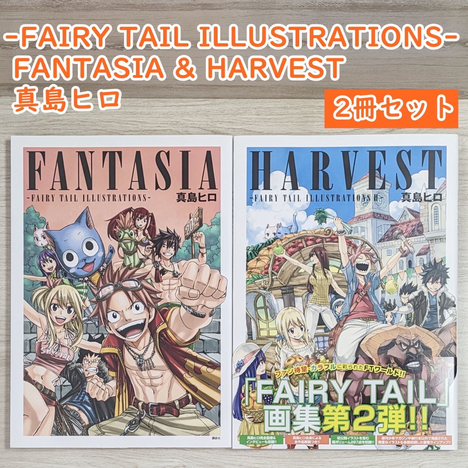 FANTASIA & HARVEST（2冊セット）/ 真島ヒロ / -FAIRY TAIL ILLUSTRATIONS- / フェアリーテイル -  メルカリ