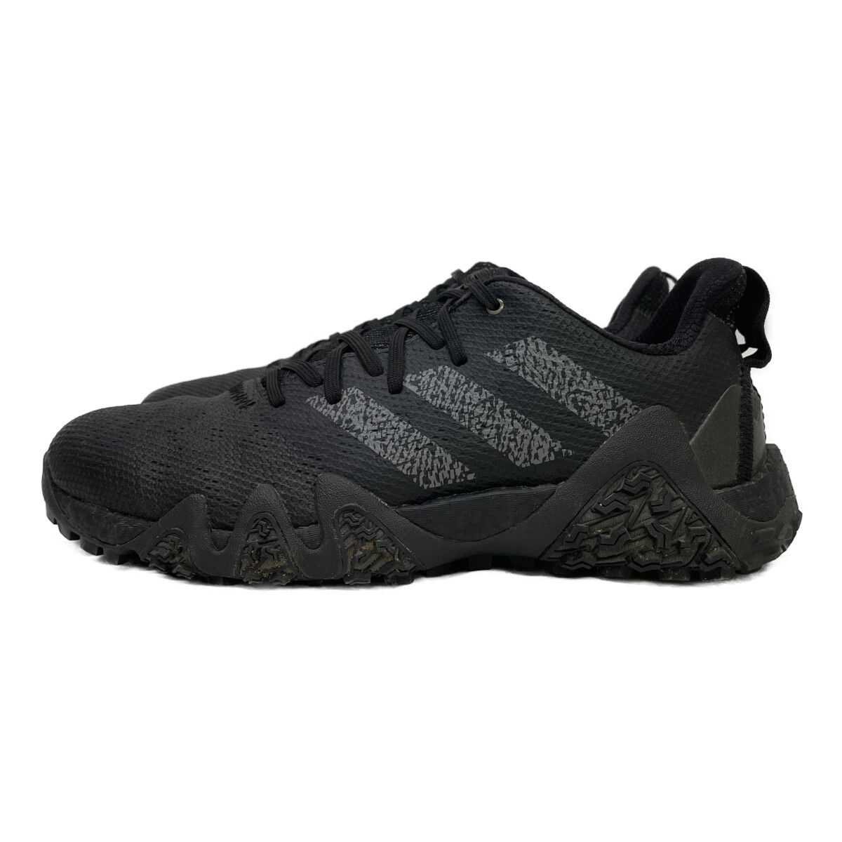 adidas GOLF ゴルフシューズ　ブラック　グリーン　28㎝　スパイク　黒 中古 アディダスゴルフ adidas GOLF ゴルフシューズ 28cm 28 黒