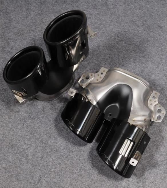 メルセデス ベンツ GLBクラス GLB35 外装カスタム マフラーカッター テールパイプ デュアル出し マフラーカッターカバー 2021年-